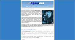Desktop Screenshot of chronowake.com